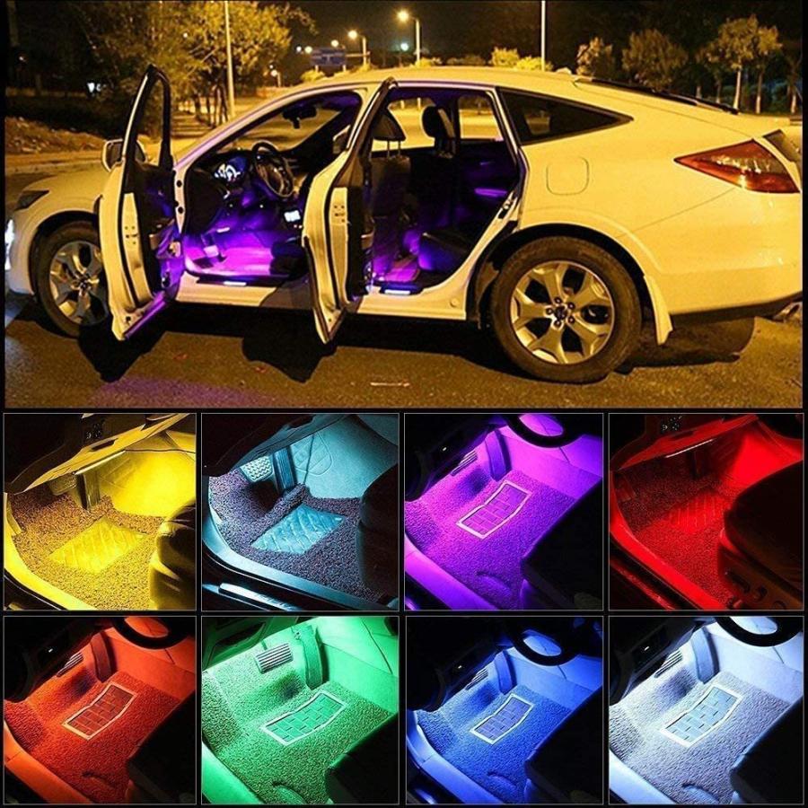車用ledテープ Ledテープライト Rgb 調色調光 音に反応 カーチャージャー式 Usb式 車内装飾用 防水 8色切替 車用イルミネーション 足下照明 リモコン付き 48灯 Mt Zx 01 Energ ヤフーショップ 通販 Yahoo ショッピング
