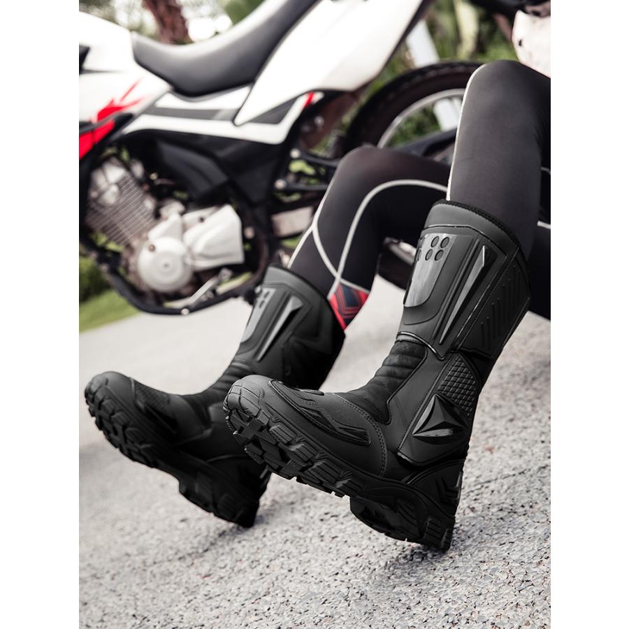 レーシングブーツ バイクシューズ メンズ オートバイ靴 バイク用ブーツ