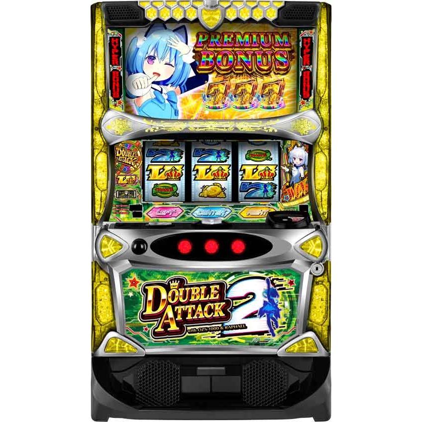 データカウンター接続ユニット付 Lダブルアタック2EX 中古パチスロ実機 