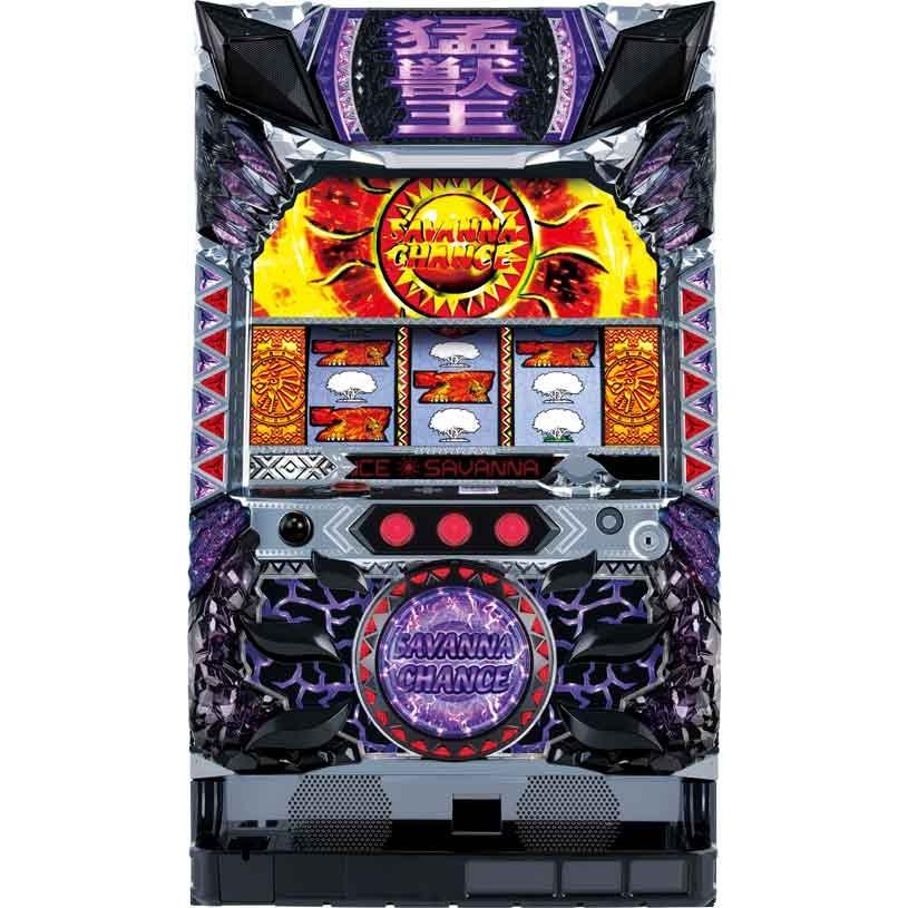 パチスロ猛獣王 王者の咆哮 コイン不要機セット 中古パチスロ実機 サミー