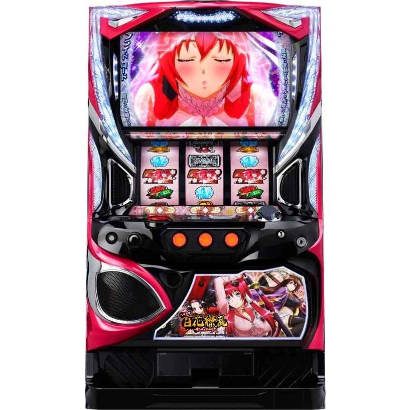 Sパチスロ百花繚乱サムライガールズZA コイン不要機＆ゲーム数カウンターセット 中古パチスロ実機 エンターライズ｜energy777