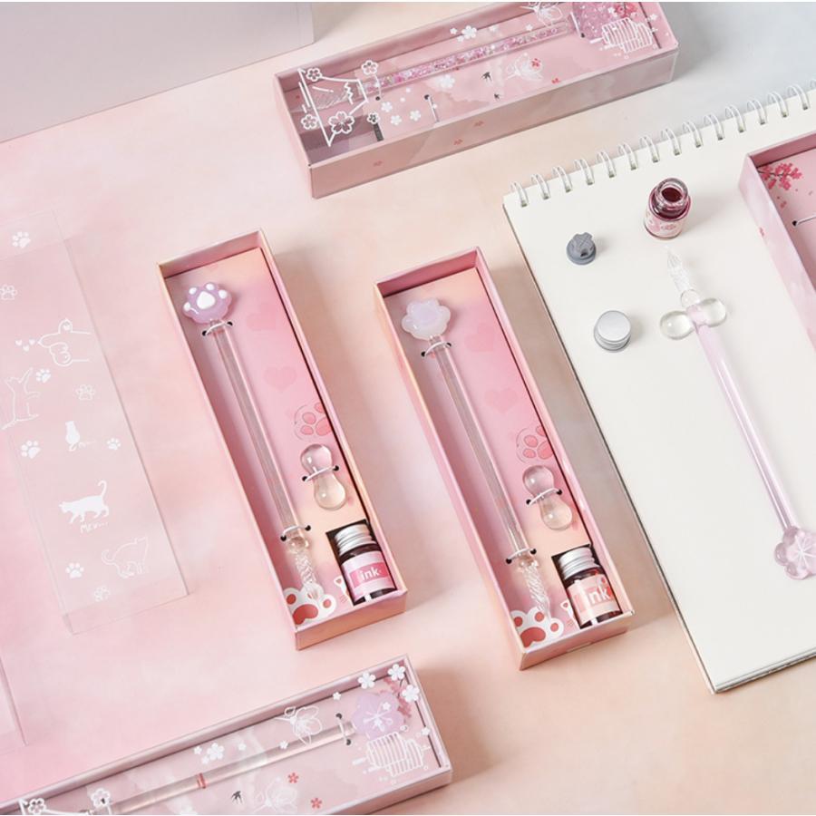 パラグラス ガラスペン ヨノモリサクラインクセット パラグラス ガラスペン ヨノモリサクラインクセット - メルカリ