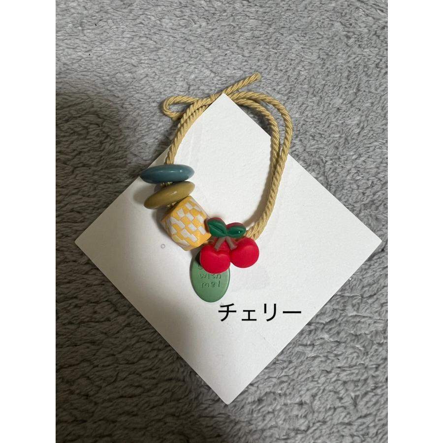フルーツ 野菜 ヘアゴム 苺 いちご ストロベリー チェリー