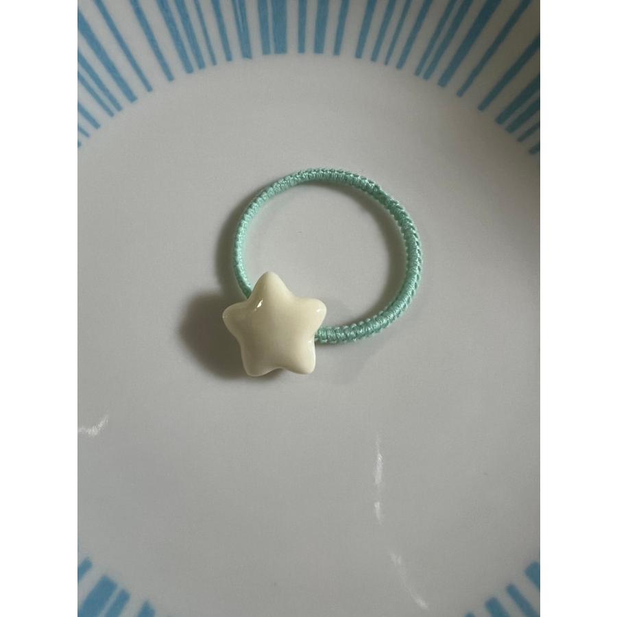 星パーツゴム スターヘアゴム キッズヘアゴム ハンドメイド 髪飾り
