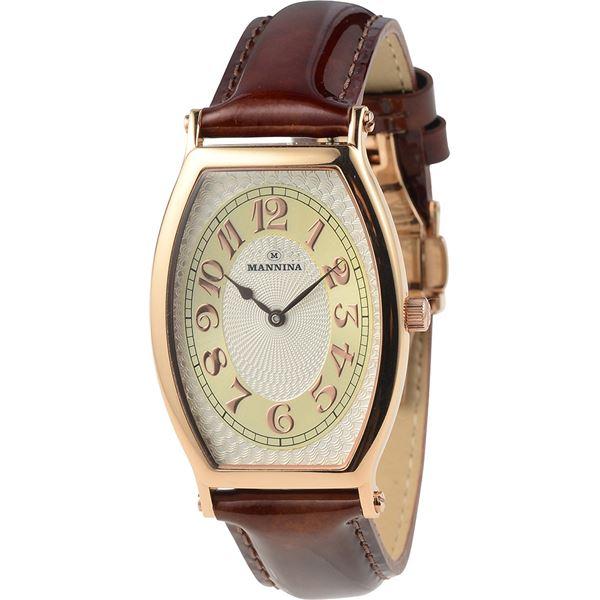 新規購入 MANNINA(マンニーナ) 腕時計 MNN002-02 メンズ 正規輸入品 ブラウン【商工会会員です】 腕時計