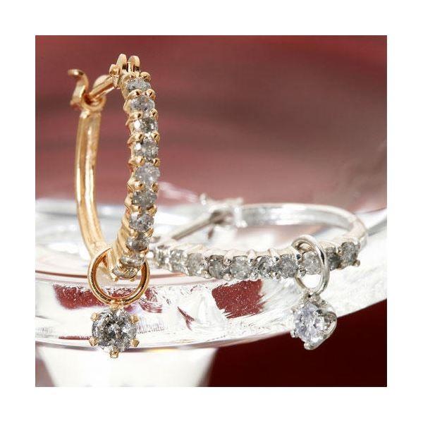 ダイヤハーフエタニティ計0.3ct ダイヤモンドピアス SILVER【商工会会員です】 ダイヤハーフエタニティ計0 3ct ダイヤモンドピアス SILVER