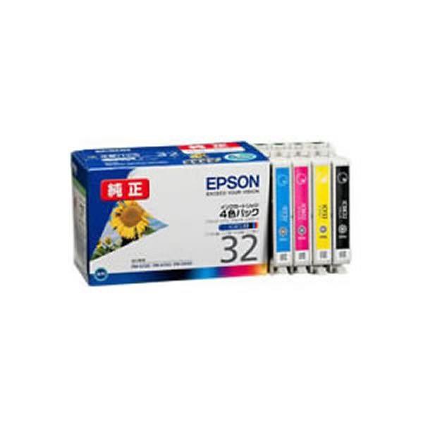 〔純正品〕 EPSON エプソン インクカートリッジ/トナーカートリッジ 〔IC4CL32 4色パック〕【商工会会員店です】