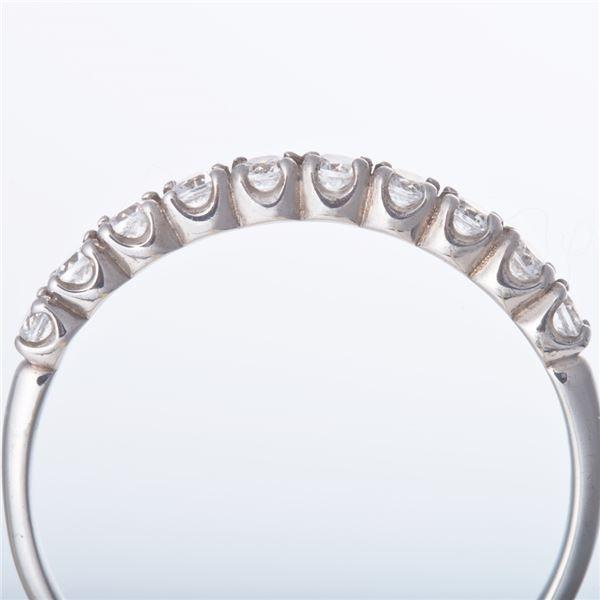 K10ホワイトゴールド 0.2ctハーフエタニティリング 15号【商工会会員店