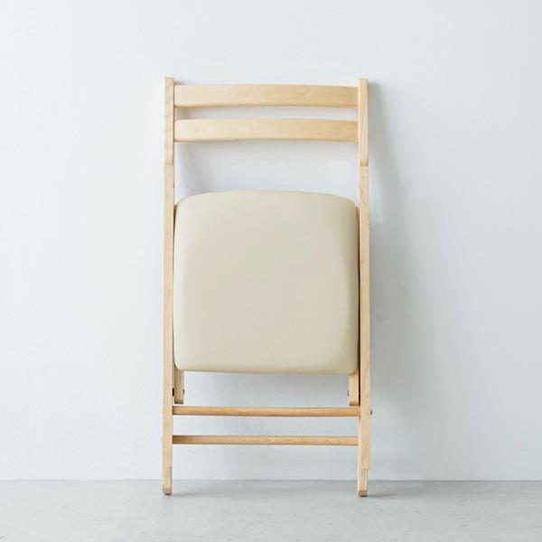 木製折りたたみ椅子 4脚セット　フォールディングチェア　ダイニング 4脚セット〕折りたたみ椅子(ナチュラル) イス チェア ダイニング