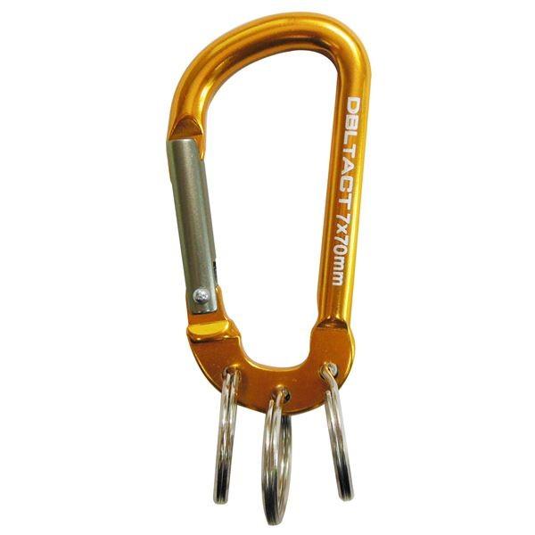 業務用50個セット) DTアルミカラビナ キーリング付き7mm 業務用50個セット) DTアルミカラビナ キーリング付き7mm