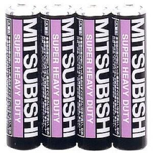 三菱 黒マンガン乾電池単4(4本入) 36-359 〔10個セット〕【商工会会員店です】 | 