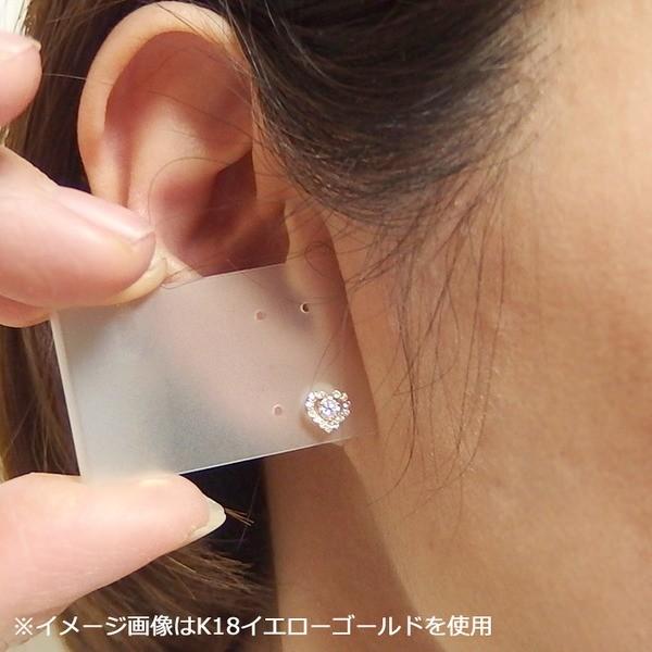 ダイヤモンド ピアス 0.3ct K18 ピンクゴールド 0.3カラット ハート