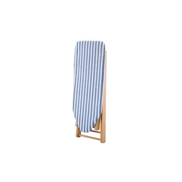 アイロン台 幅106cm Lサイズ ブルー スタンド式 木製 綿 スチール 脚