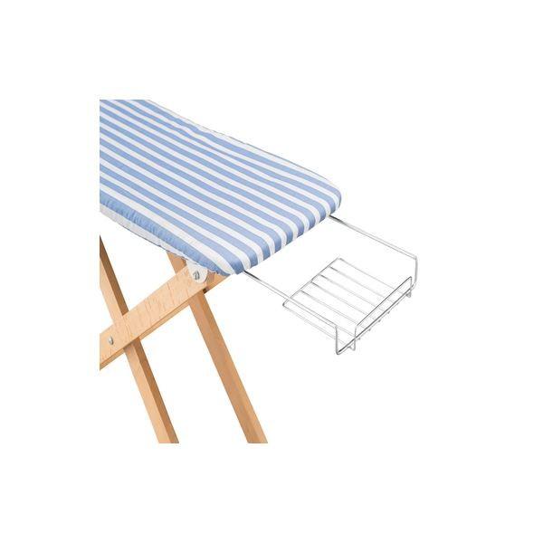 アイロン台 幅106cm Lサイズ ブルー スタンド式 木製 綿 スチール 脚