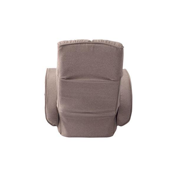 座椅子 パーソナルチェア 幅67cm ベージュ スチール 肘付き