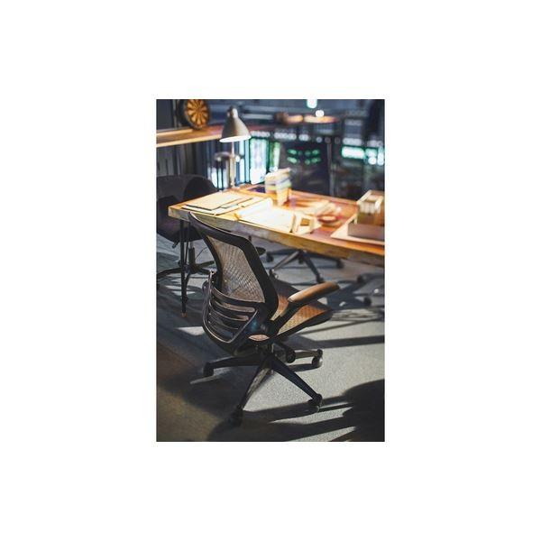 ポイント5倍 オフィスチェア デスクチェア 幅62cm ブラック 肘付き