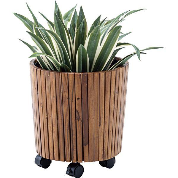 ウッドプランター 植木鉢 直径34×高さ35cm S 2個セット 木製