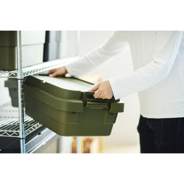 収納ボックス 収納ケース 幅60cm 50L LOW TYPE 浅型 カーキ S蓋 車用 ルーフキャリー対応 日本製 トランクカーゴ アウトドア【商工会会員店です】 |  | 03