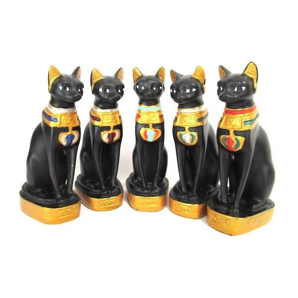 古代エジプトのバステト神〕〔Mサイズ〕猫型の女神 立像 猫神 古代エジプトのバステト神〕〔Mサイズ〕猫型の女神 立像 猫神
