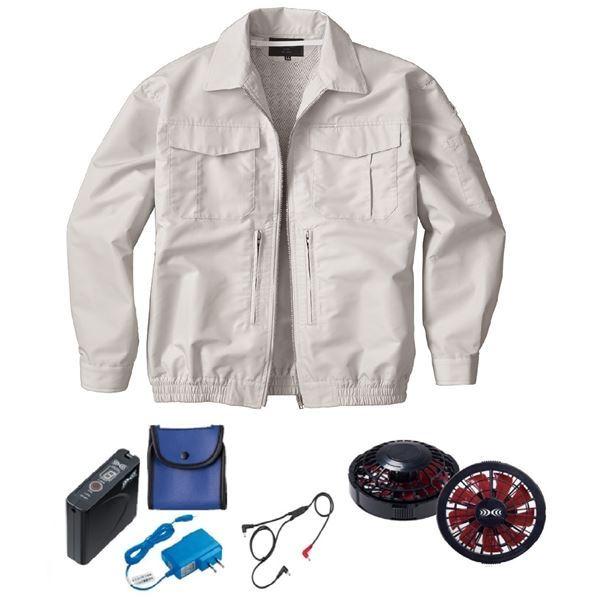 KU92130 空調服 R 綿ポリ混紡 スペーサー一体型 FAN2200BR・RD9261