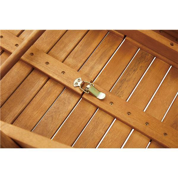 折りたたみテーブル サイドテーブル 約幅60cm ブラウン 木製