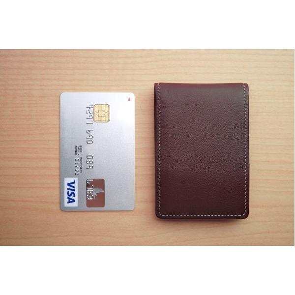 ハンドワーク」カードが入る小さな小銭入れ ネイビー【商工会会員店