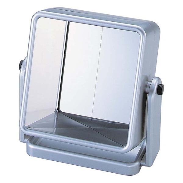 人から見た自分が見える鏡 左右反転ミラー 卓上ミラー 鏡 角度調整可【商工会会員店です】 | 