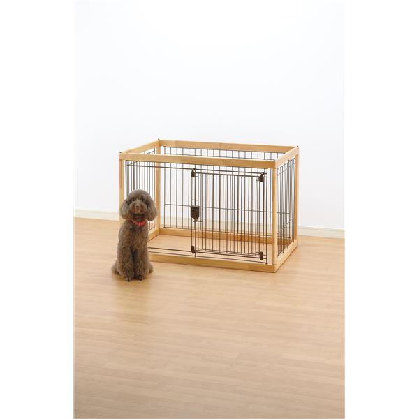 木製ペットサークル 90-60 ナチュラル (ペット住関連用品/ケイジ