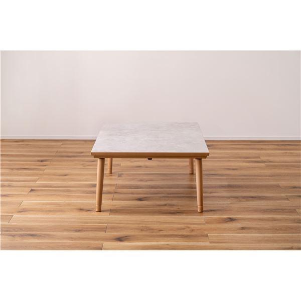 こたつ 約幅105cm ナチュラル ねじこみ式 継脚式 天然木 ラバーウッド 手元コントローラー 薄型 フラットヒーター コタツ【メーカー直送】代引き・銀行振込前払い不可・同梱不可 こたつ 約幅105cm ナチュラル ねじこみ式 継脚式 天然木 ラバーウッド