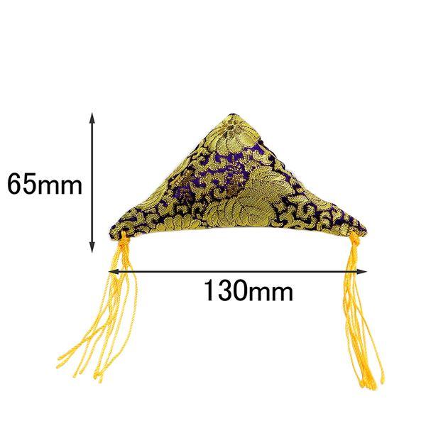 高級額受けクッション 高級額受用フトン 三角金襴フトン 紫 〔2個セット〕【商工会会員店です】｜eng｜06