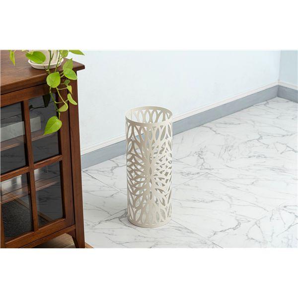 傘立て ホワイト （約φ19.5×H49cm） 完成品【商工会会員店です