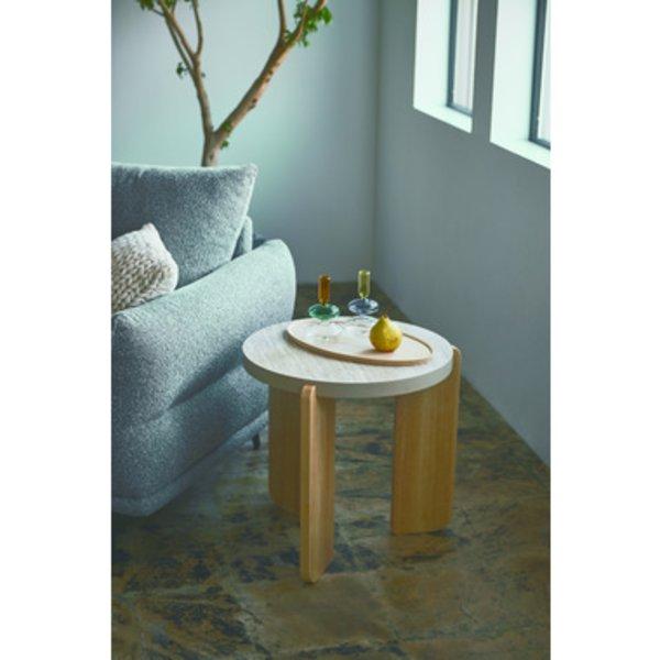 ラウンドテーブルS ベージュ （約W53×D53×H50cm） 組立式【商工会会員