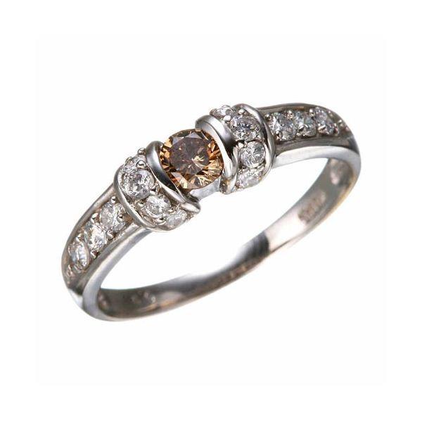 K18WGダイヤリング 指輪 ツーカラーリング 13号【商工会会員店です