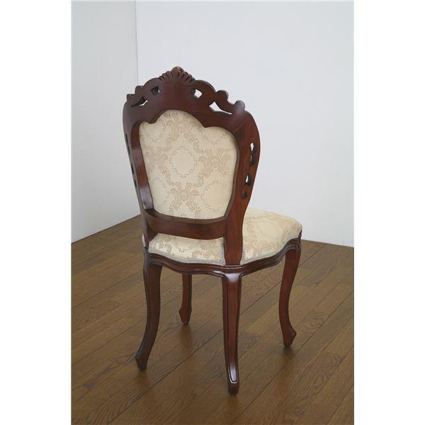 アンティーク調猫足ダイニングチェア 【肘なし】 木製 ブラウン 【完成品 アンティーク調猫足ダイニングチェア 【肘なし】 木製 ブラウン 【完成