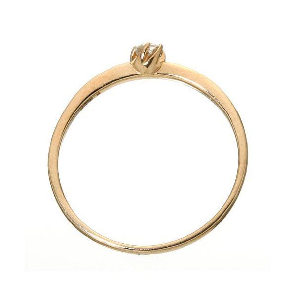 K18 ダイヤリング 指輪 シューリング ホワイトゴールド 15号【商工会