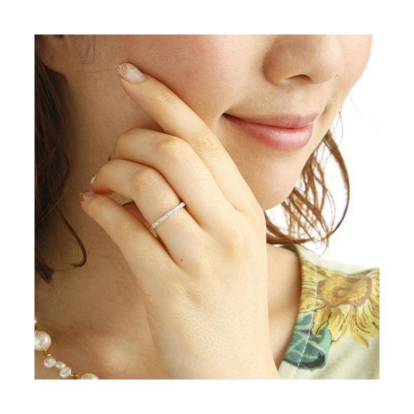 【美品】４℃ K10 ダイヤモンド リング 7号 プレゼントに最適 K10ダイヤリング 指輪 エタニティリング 7号【商工会会員店です