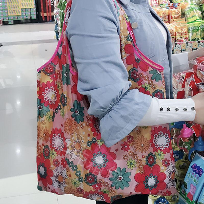 折畳み式エコバッグ  肩掛け手さげエコバッグ 大容量エコバッグ 選べる10色 耐荷重12kg |  | 04