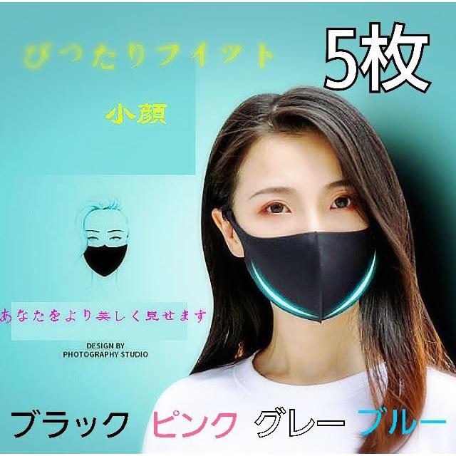 二重マスクにも 涼感マスク 5枚組み 夏マスク 涼しいマスク 3D立体マスク ウイルス対策 花粉 飛沫感染防止 洗って使える  :t-msk3d:おうちdeホムセン - 通販 - 