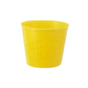 60％OFF】 ポリポット カラーポット 口径7.5cm×高さ6.5cm 黄 100枚入
