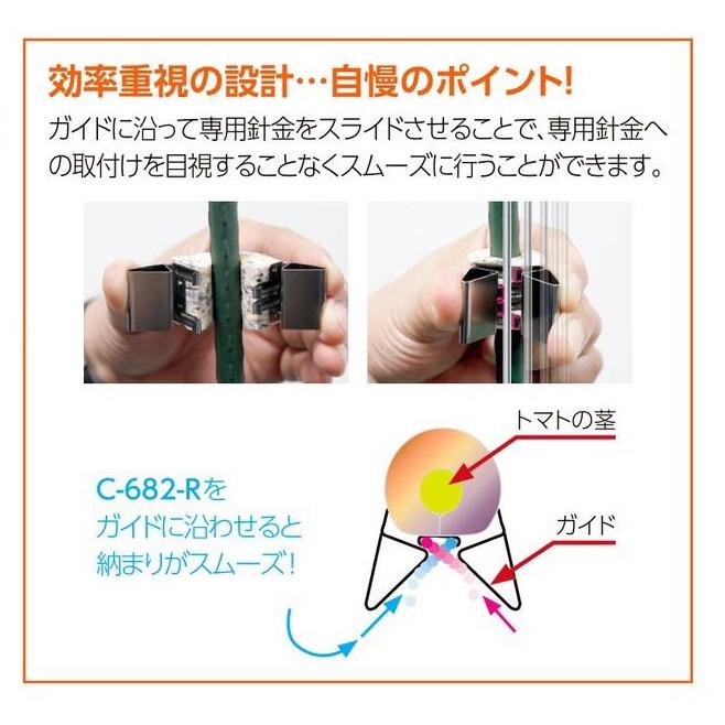 パクットクリップ C-682R（パクットクリップ用針金） 1200mm 200本入