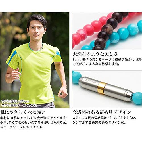 ファイテン(phiten) ネックレス RAKUWAネック メタックス クリスタルタッチ ターコイズブルー 45cm ターコイズブルー 45cm ネックレス メタックス