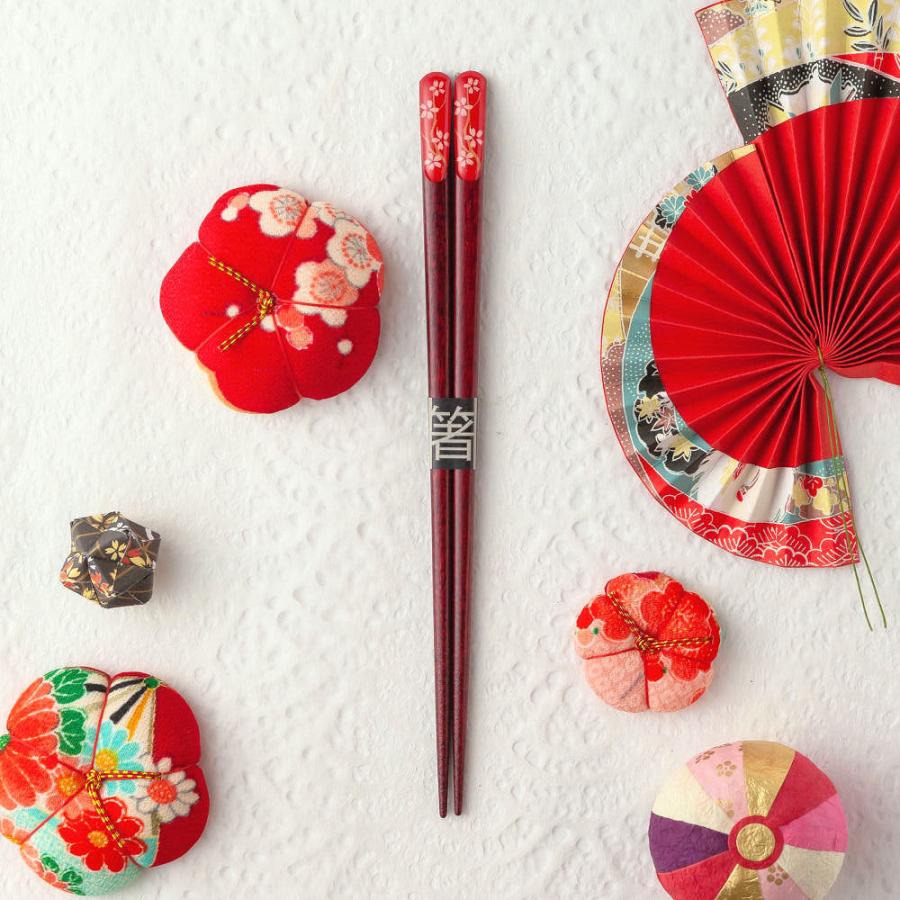 箸 名入れ無料 天宝和桜 単品 /国産 若狭塗箸/プレゼント ご自宅用 お