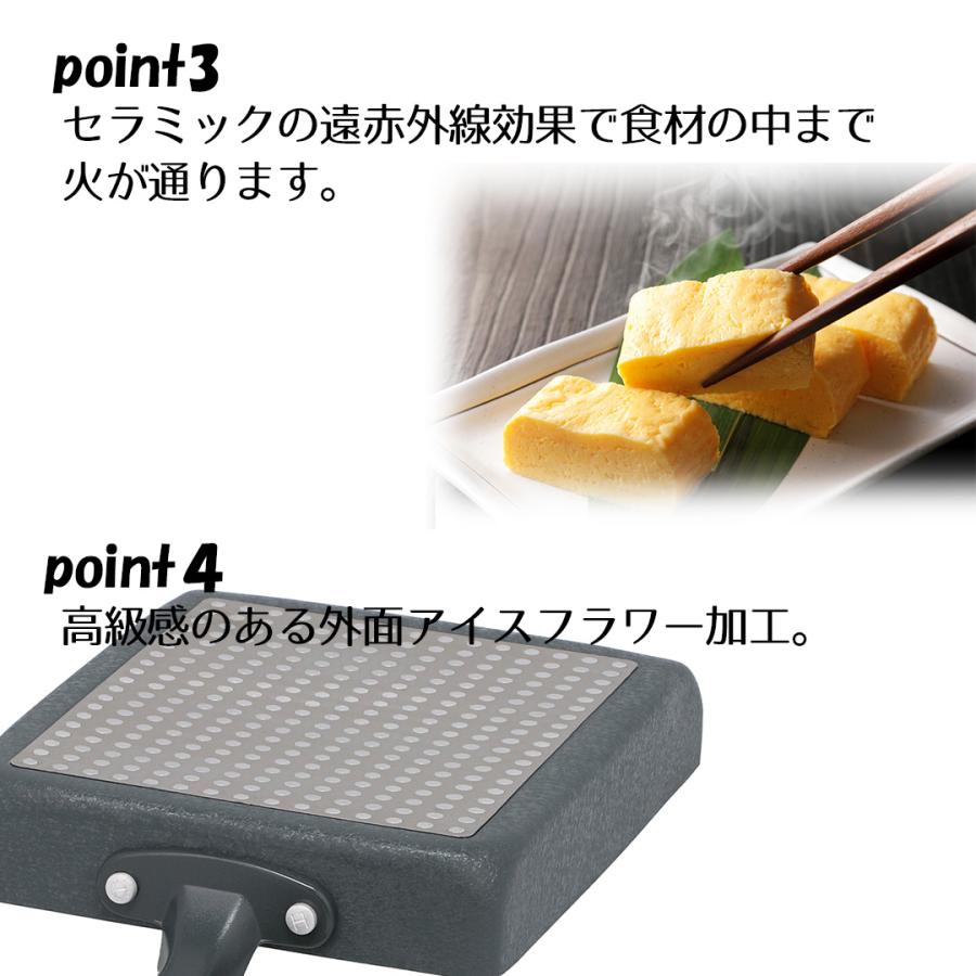 セラミック IH ガス エッグパン 13×18cm アリエッタネクスト ND-3615