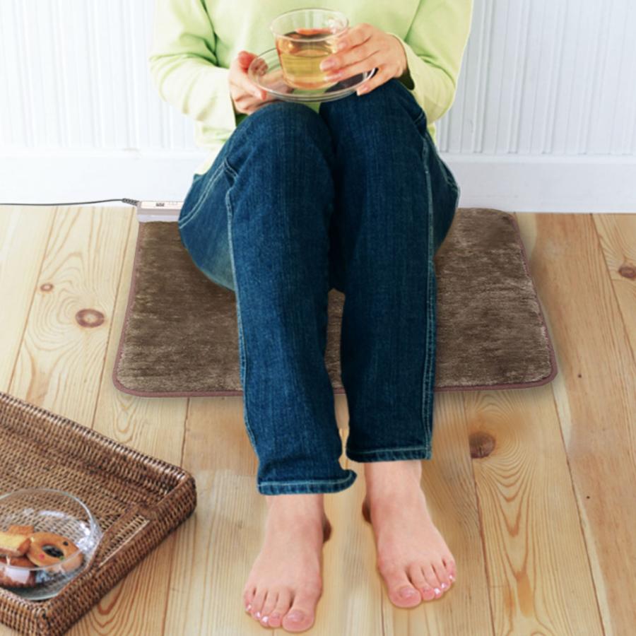 爆買 電子コントロール式ミニマット 45×45cm | あったかグッズ 足元