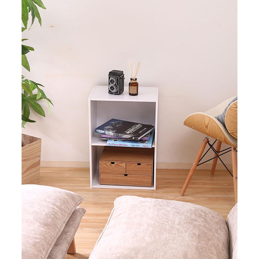 カラーボックス 2段 ホワイト 不二貿易 | 本棚 コミック 漫画 DVD CD