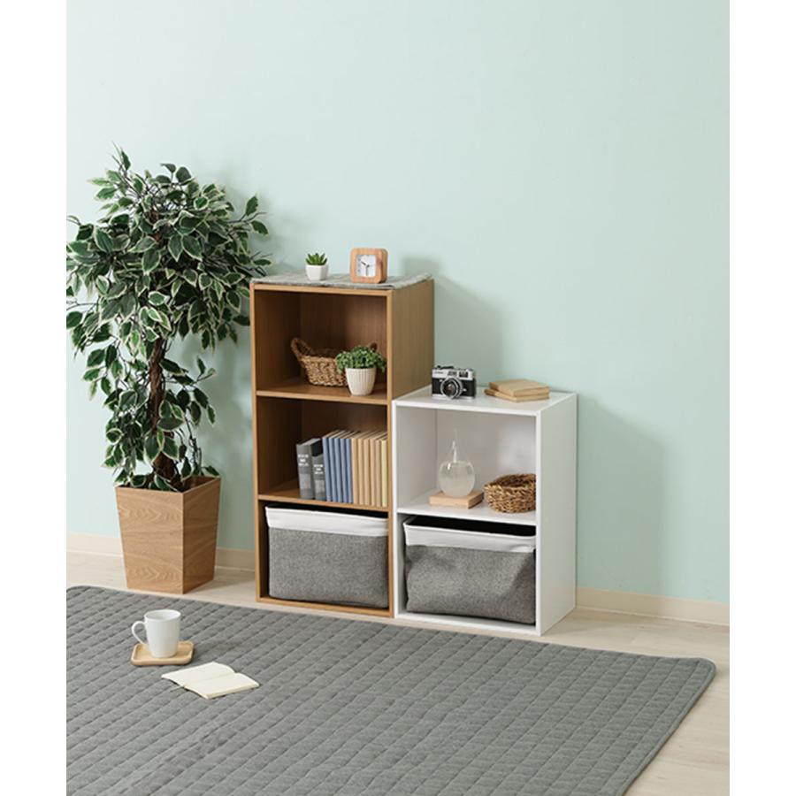 カラーボックス 2段 ホワイト 不二貿易 | 本棚 コミック 漫画 DVD CD