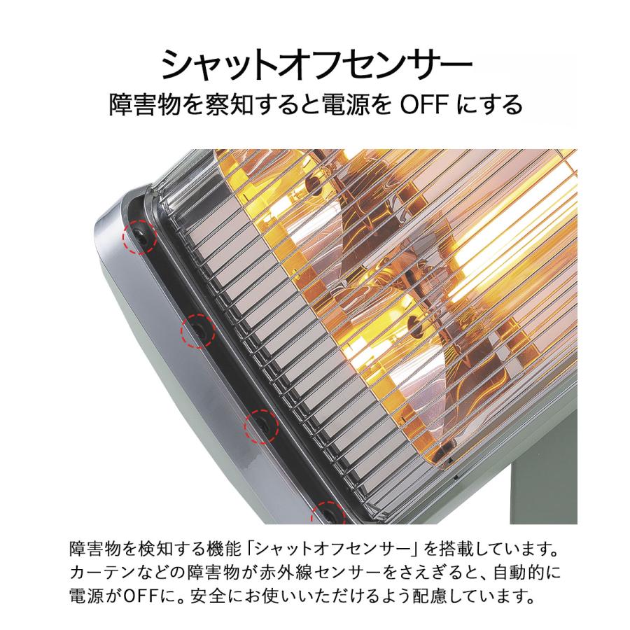 遠赤 グラファイト ヒーター 2灯管 CAH-2G10E(W) ホワイト アラジン