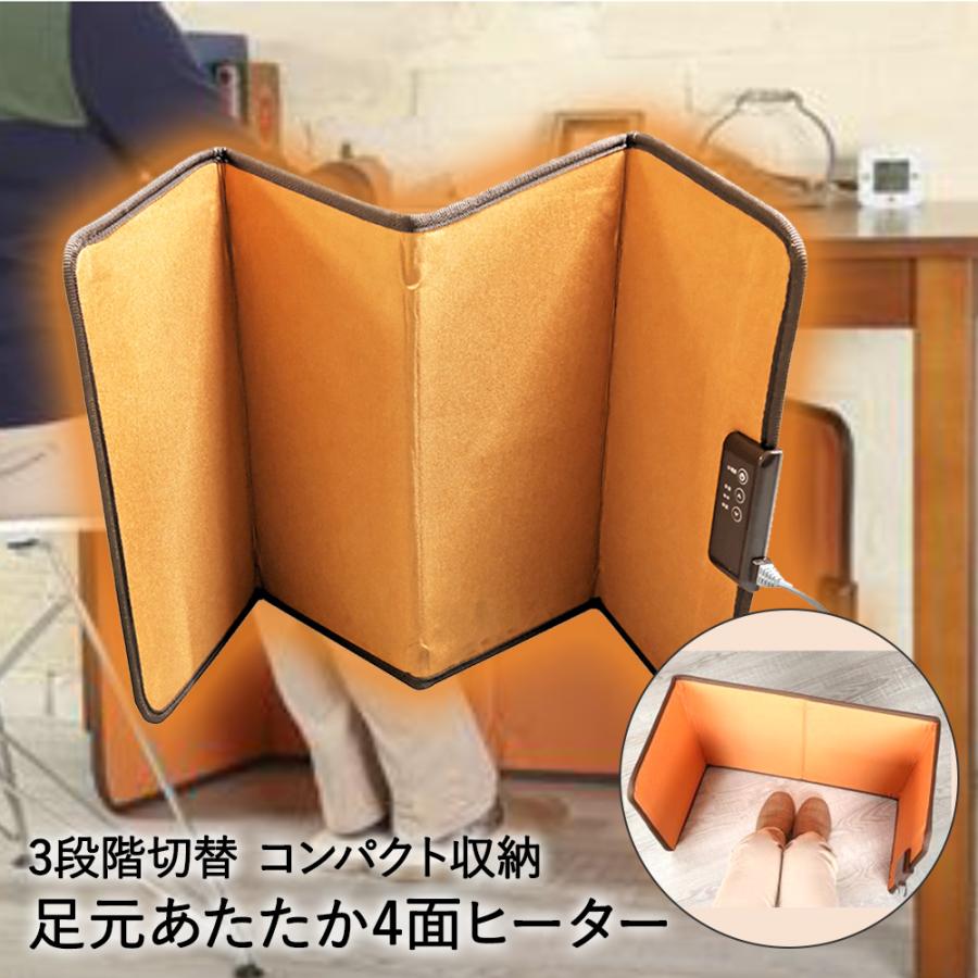 パネルヒーター 足元 ヒーター 4面 KH-1810 クレオ工業 | テーブル