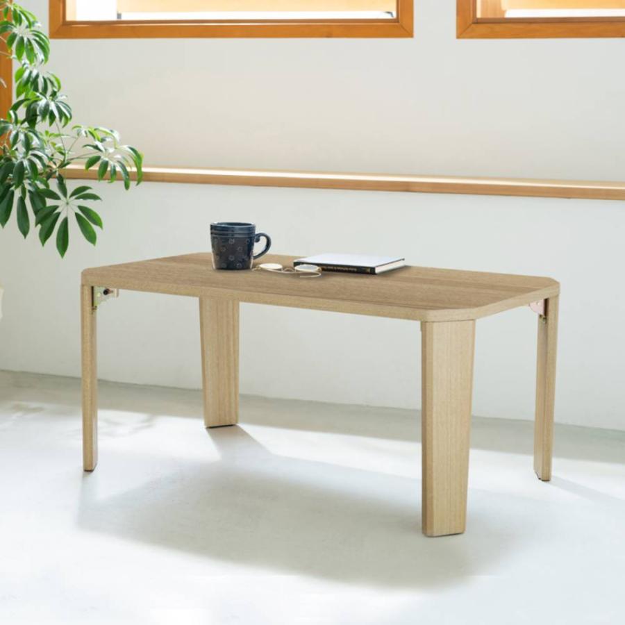 新品・送料無料】【完成品】ドマーニテーブル 幅75cm 折りたたみ 机