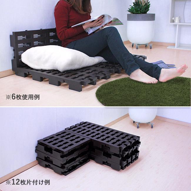 パレットベッド ジョイント式 シングル ブラウン | すのこベッド